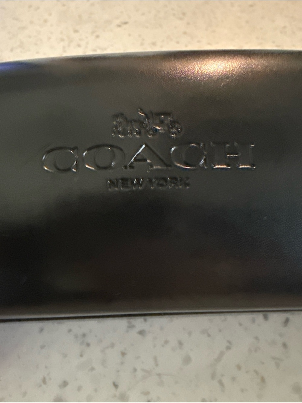Coach Small Eyeglass/Sunglass Black Hard Case Clam